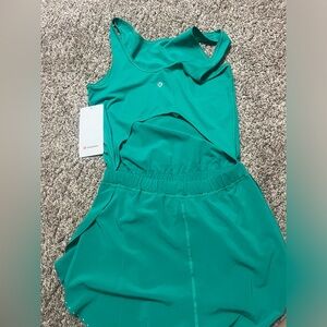 Open back running romper